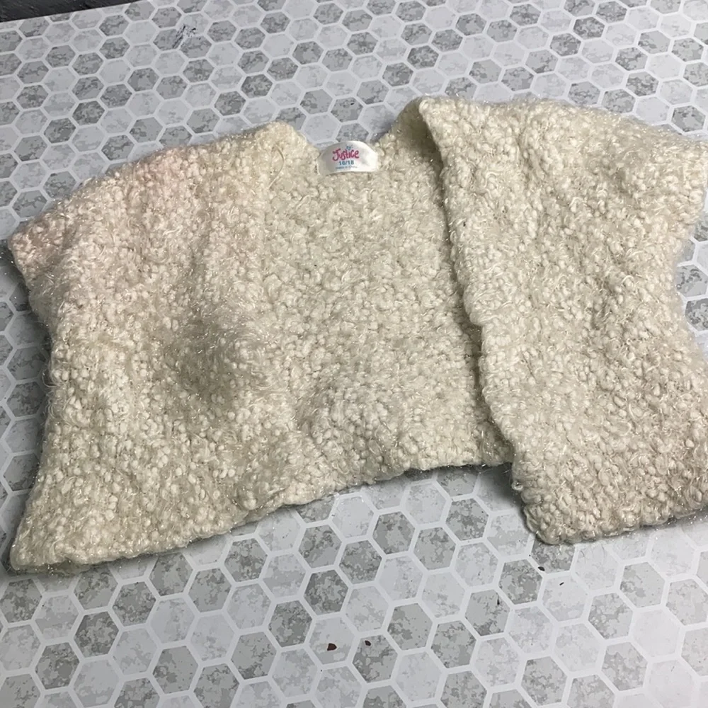 Justice 16/18 Fuzzy Short Cropped Cardigan